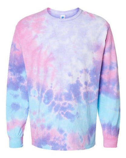 Colortone Tie-Dyed Long Sleeve T-Shirt 2000 Cotton Candy