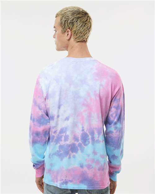 Colortone Tie-Dyed Long Sleeve T-Shirt 2000 Cotton Candy