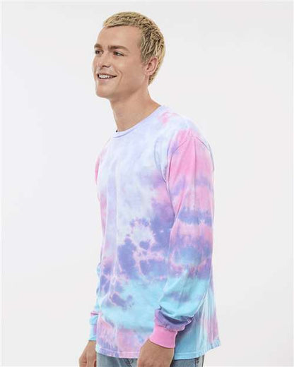 Colortone Tie-Dyed Long Sleeve T-Shirt 2000 Cotton Candy