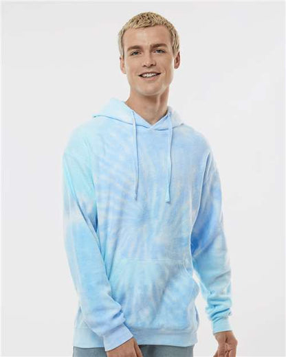 Custom Embroidered  Colortone Tie-Dyed Cloud Fleece Hooded Sweatshirt 8600  
