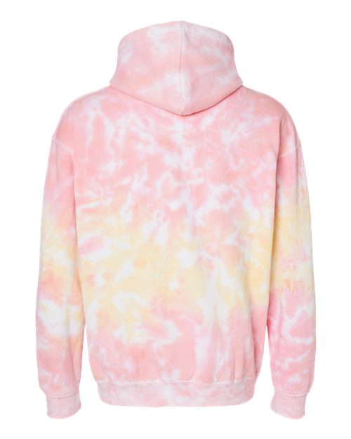 Colortone Tie-Dyed Hooded Sweatshirt 8777 Funnel Cake