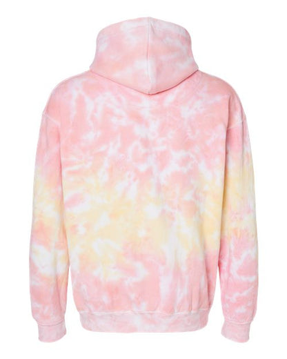 Colortone Tie-Dyed Hooded Sweatshirt 8777 Funnel Cake