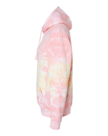 Colortone Tie-Dyed Hooded Sweatshirt 8777 Funnel Cake