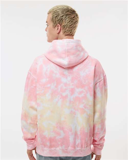 Colortone Tie-Dyed Hooded Sweatshirt 8777 Funnel Cake