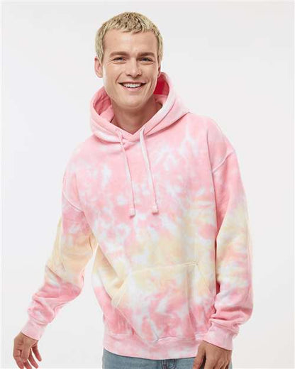 Custom Embroidered  Colortone Tie-Dyed Hooded Sweatshirt 8777 Funnel Cake