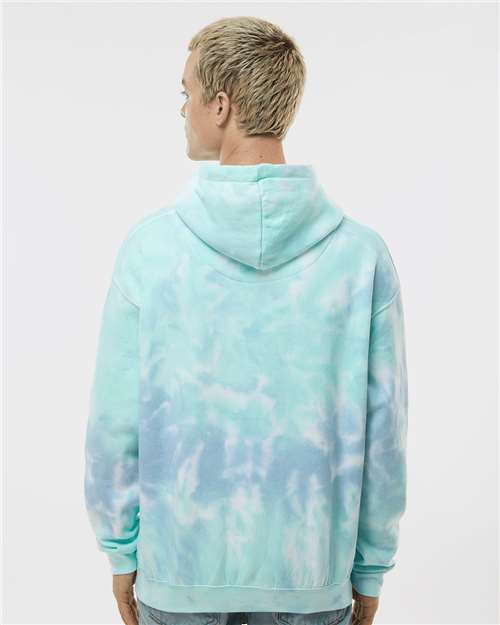 Colortone Tie-Dyed Hooded Sweatshirt 8777 Slushy