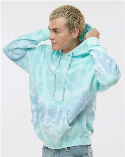 Colortone Tie-Dyed Hooded Sweatshirt 8777 Slushy