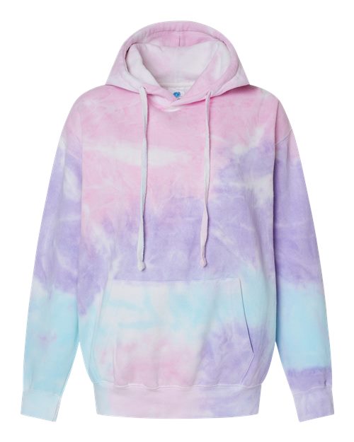 Colortone Tie-Dyed Hooded Sweatshirt 8777 Cotton Candy