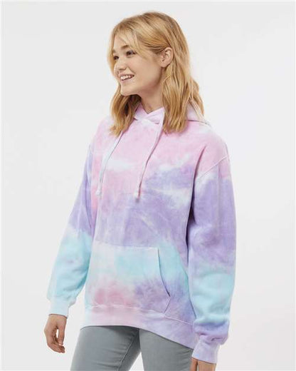 Colortone Tie-Dyed Hooded Sweatshirt 8777 Cotton Candy