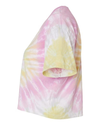Colortone Women's Tie-Dyed Crop T-Shirt 1050