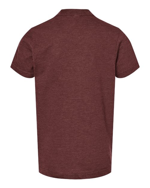 Tultex Youth Fine Jersey T-Shirt 235 Heather Burgundy