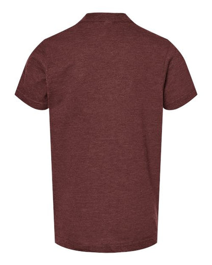 Tultex Youth Fine Jersey T-Shirt 235 Heather Burgundy