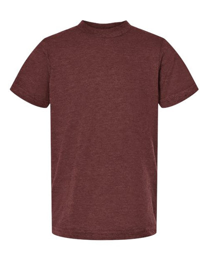Tultex Youth Fine Jersey T-Shirt 235 Heather Burgundy