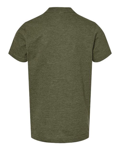 Tultex Youth Fine Jersey T-Shirt 235 Heather Military Green