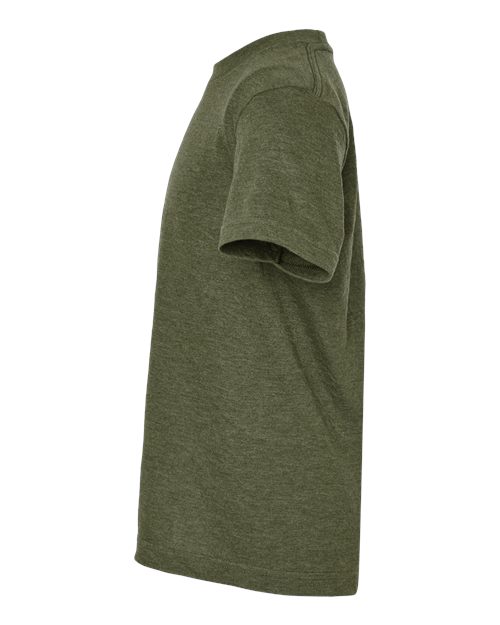Tultex Youth Fine Jersey T-Shirt 235 Heather Military Green