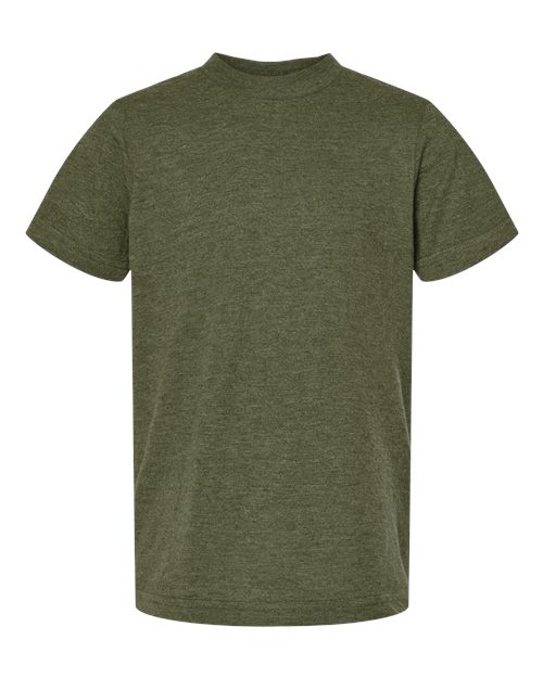 Tultex Youth Fine Jersey T-Shirt 235 Heather Military Green