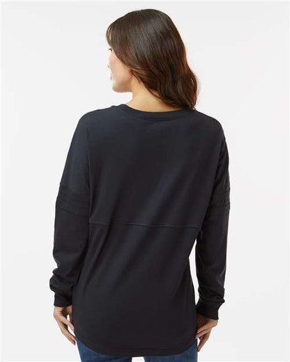 Boxercraft Women's Pom Pom Long Sleeve Jersey T-Shirt BW3514 Black