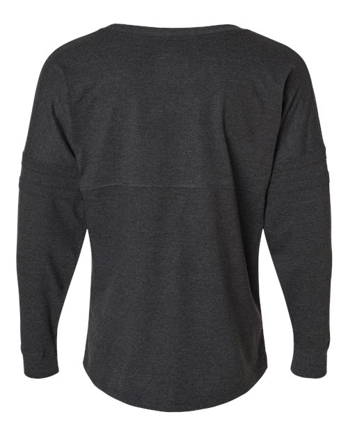 Boxercraft Women's Pom Pom Long Sleeve Jersey T-Shirt BW3514 Charcoal