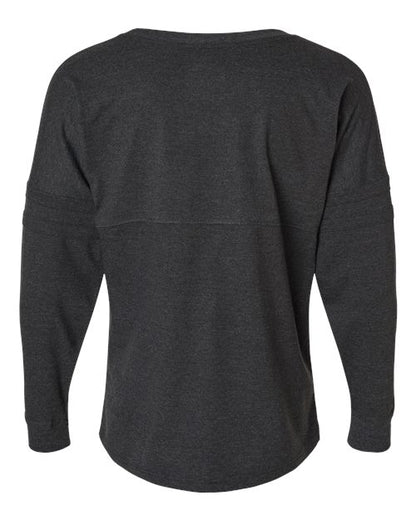 Boxercraft Women's Pom Pom Long Sleeve Jersey T-Shirt BW3514 Charcoal