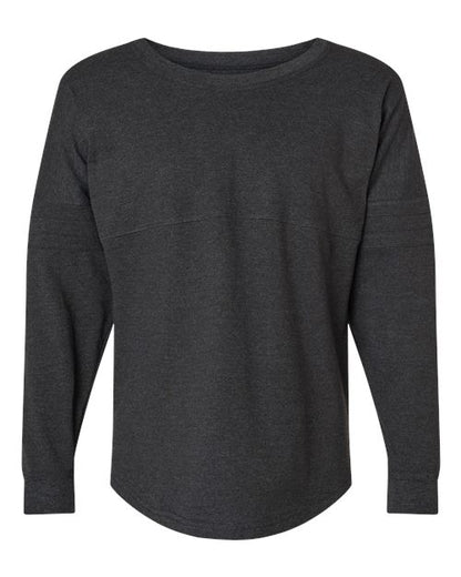 Boxercraft Women's Pom Pom Long Sleeve Jersey T-Shirt BW3514 Charcoal