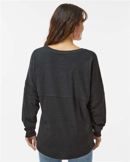 Boxercraft Women's Pom Pom Long Sleeve Jersey T-Shirt BW3514 Charcoal