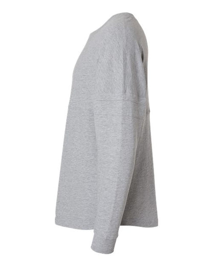 Boxercraft Women's Pom Pom Long Sleeve Jersey T-Shirt BW3514 Oxford Heather