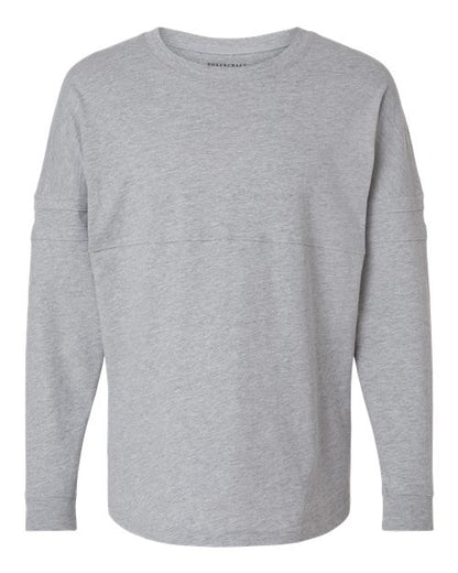 Boxercraft Women's Pom Pom Long Sleeve Jersey T-Shirt BW3514 Oxford Heather