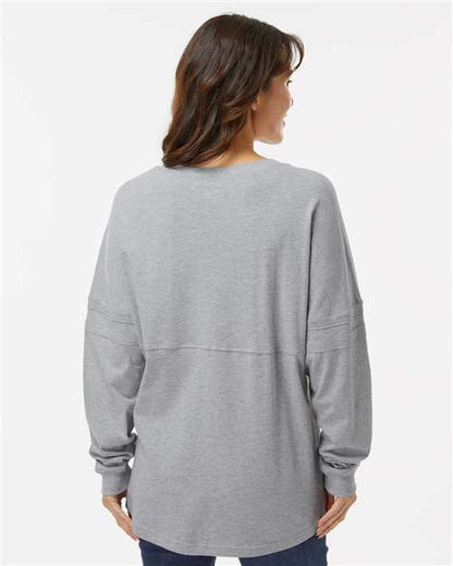 Boxercraft Women's Pom Pom Long Sleeve Jersey T-Shirt BW3514 Oxford Heather