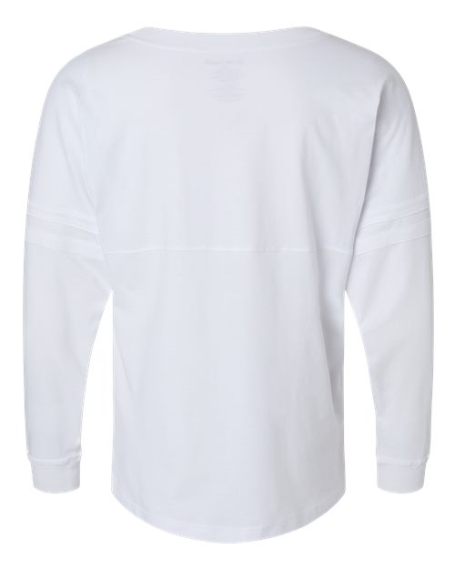 Boxercraft Women's Pom Pom Long Sleeve Jersey T-Shirt BW3514 White