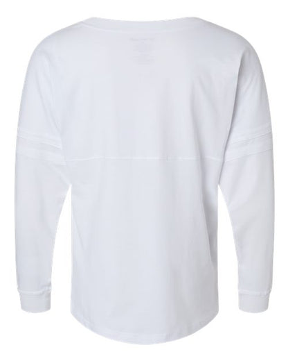 Boxercraft Women's Pom Pom Long Sleeve Jersey T-Shirt BW3514 White
