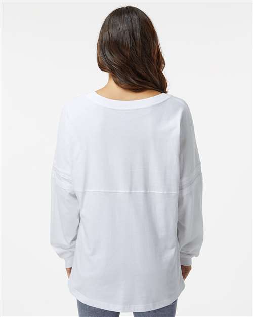 Boxercraft Women's Pom Pom Long Sleeve Jersey T-Shirt BW3514 White