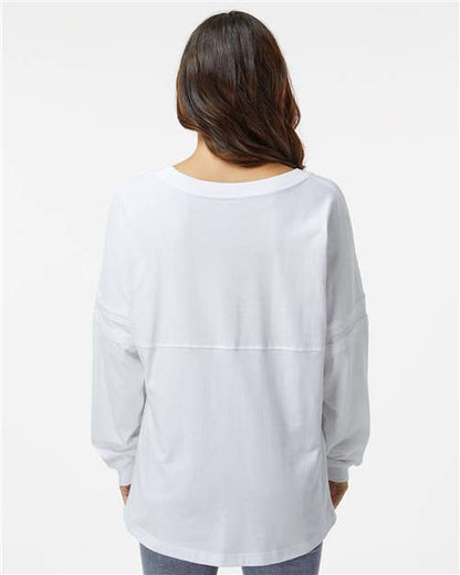 Boxercraft Women's Pom Pom Long Sleeve Jersey T-Shirt BW3514 White