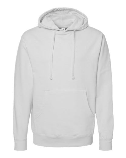 Independent Trading Co. Midweight Hooded Sweatshirt SS4500 Smoke Custom Embroidered Business Logo