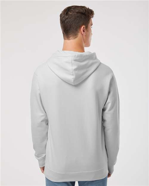 Independent Trading Co. Midweight Hooded Sweatshirt SS4500 Smoke Custom Embroidered Business Logo