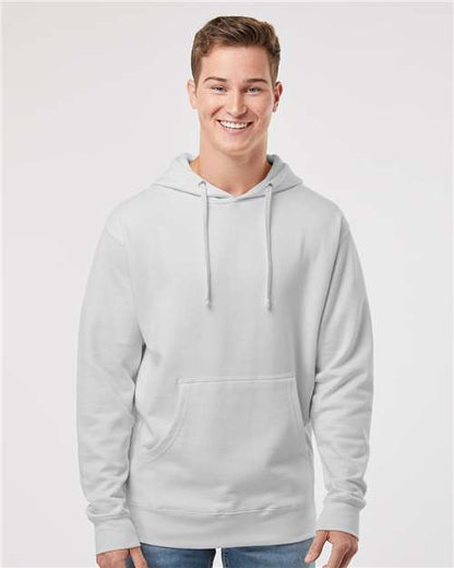 Custom Embroidered  Independent Trading Co. Midweight Hooded Sweatshirt SS4500 Smoke