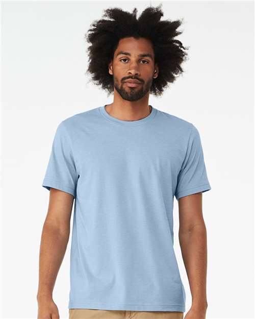 BELLA + CANVAS CVC Jersey Tee 3001CVC Heather Baby Blue