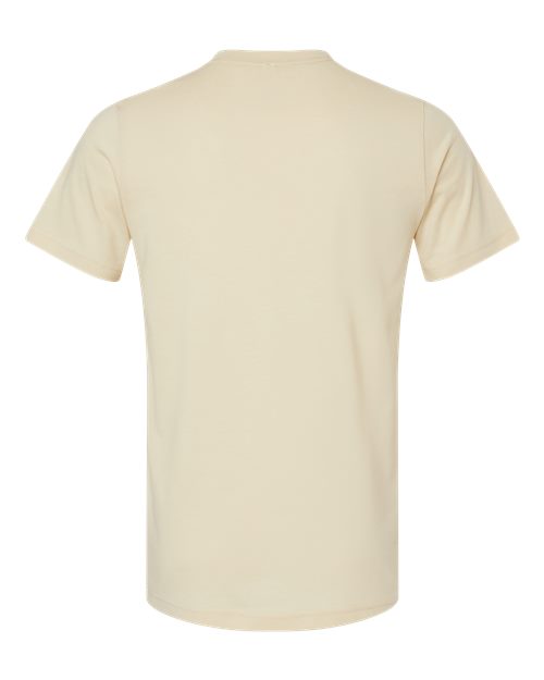 BELLA + CANVAS CVC Jersey Tee 3001CVC Heather Soft Cream Custom Embroidered Business Logo