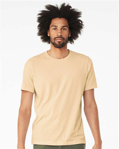 BELLA + CANVAS CVC Jersey Tee 3001CVC Heather Soft Cream