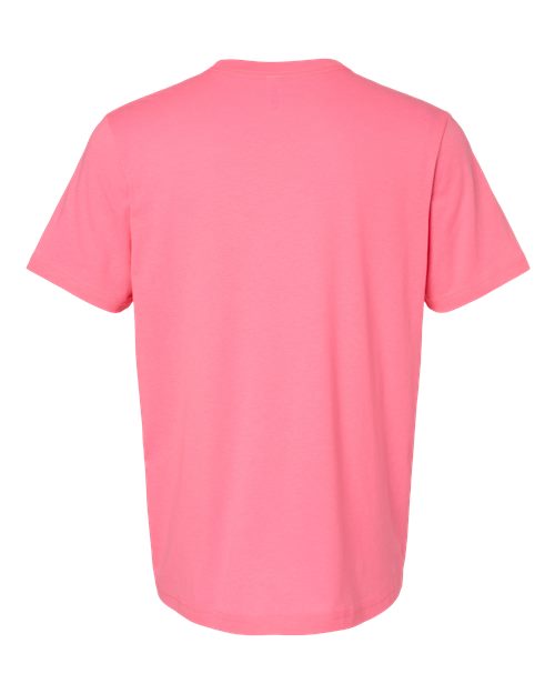 BELLA + CANVAS CVC Jersey Tee 3001CVC Neon Pink Custom Embroidered Business Logo