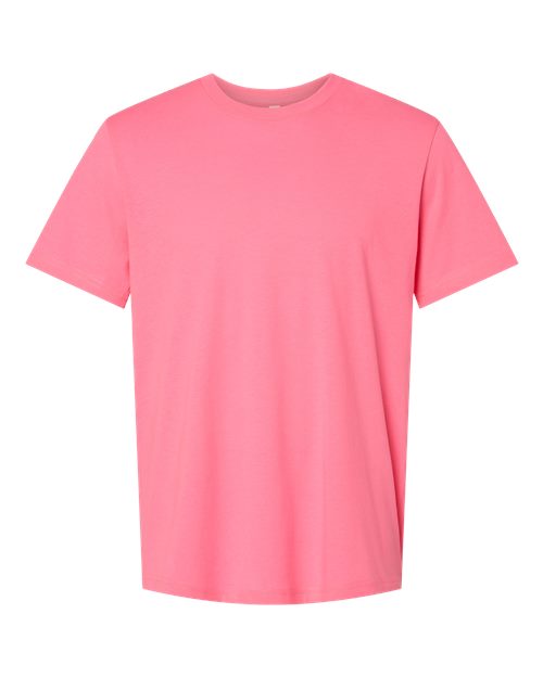 BELLA + CANVAS CVC Jersey Tee 3001CVC Neon Orange Custom Embroidered Business Logo