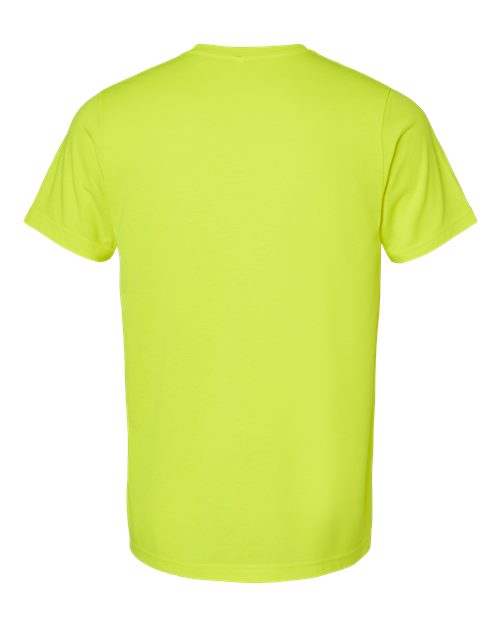 BELLA + CANVAS CVC Jersey Tee 3001CVC Neon Yellow Custom Embroidered Business Logo