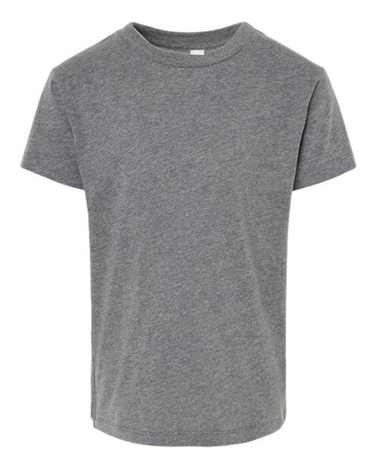 BELLA + CANVAS Toddler Jersey Tee 3001T Dark Grey Heather Custom Embroidered Business Logo