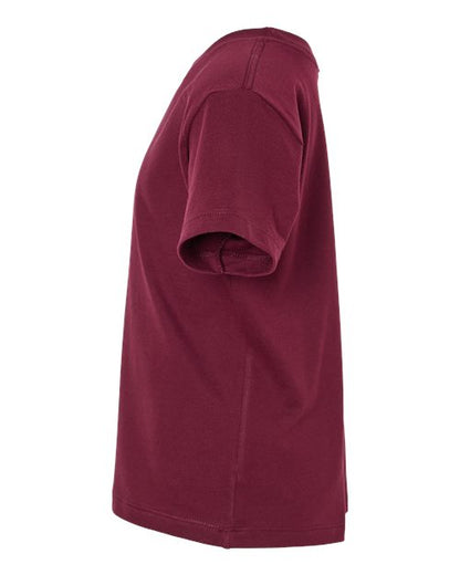 BELLA + CANVAS Toddler Jersey Tee 3001T Maroon Custom Embroidered Business Logo