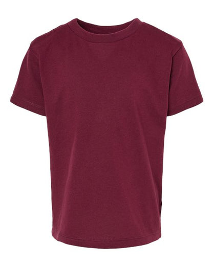 BELLA + CANVAS Toddler Jersey Tee 3001T Maroon Custom Embroidered Business Logo