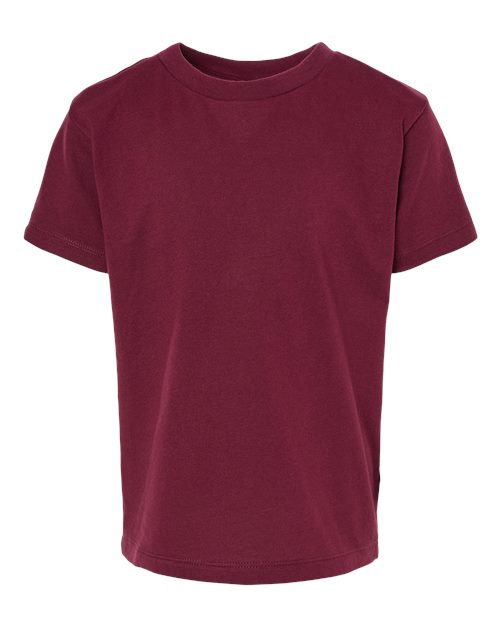 BELLA + CANVAS Toddler Jersey Tee 3001T Maroon Custom Embroidered Business Logo
