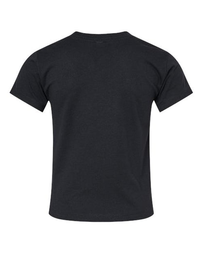 BELLA + CANVAS Toddler Jersey Tee 3001T Solid Black Blend Custom Embroidered Business Logo