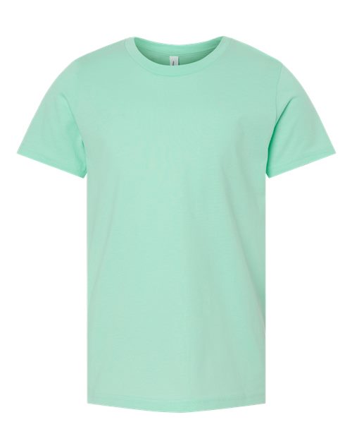BELLA + CANVAS Youth Jersey Tee 3001Y Mint Custom Embroidered Business Logo