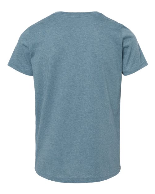 BELLA + CANVAS Youth CVC Jersey Tee 3001YCVC Heather Red Custom Embroidered Business Logo