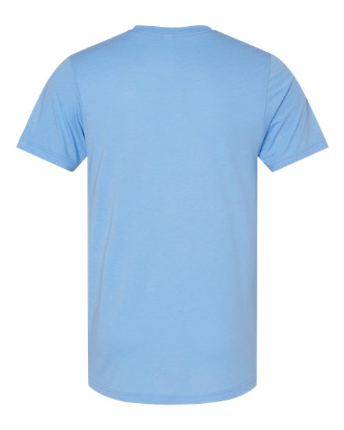 BELLA + CANVAS Triblend Tee 3413 Solid Blue Triblend Custom Embroidered Business Logo