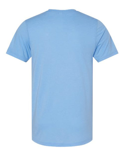 BELLA + CANVAS Triblend Tee 3413 Solid Blue Triblend Custom Embroidered Business Logo